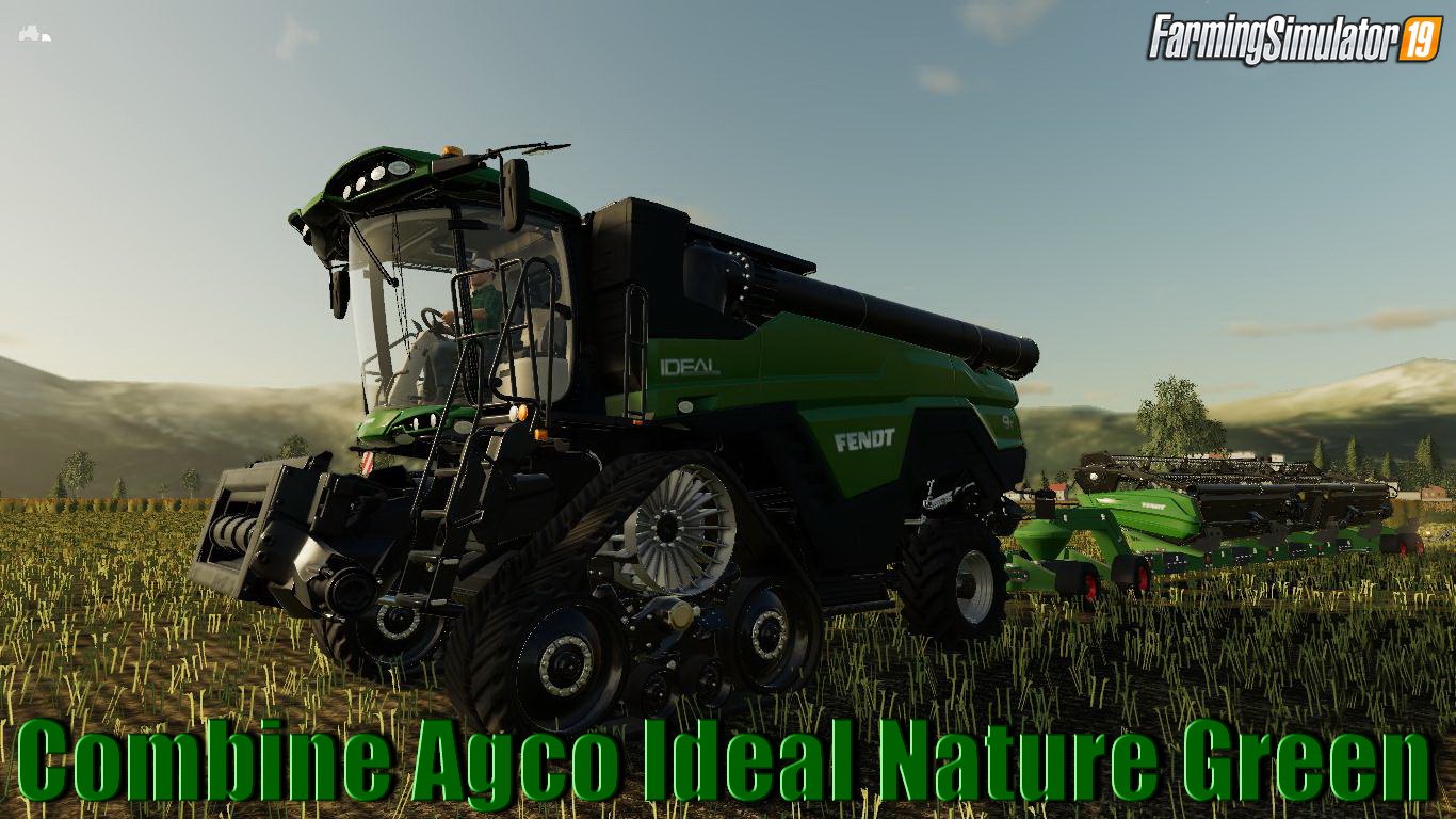 Combine Agco Ideal Nature Green v1.0 for FS19