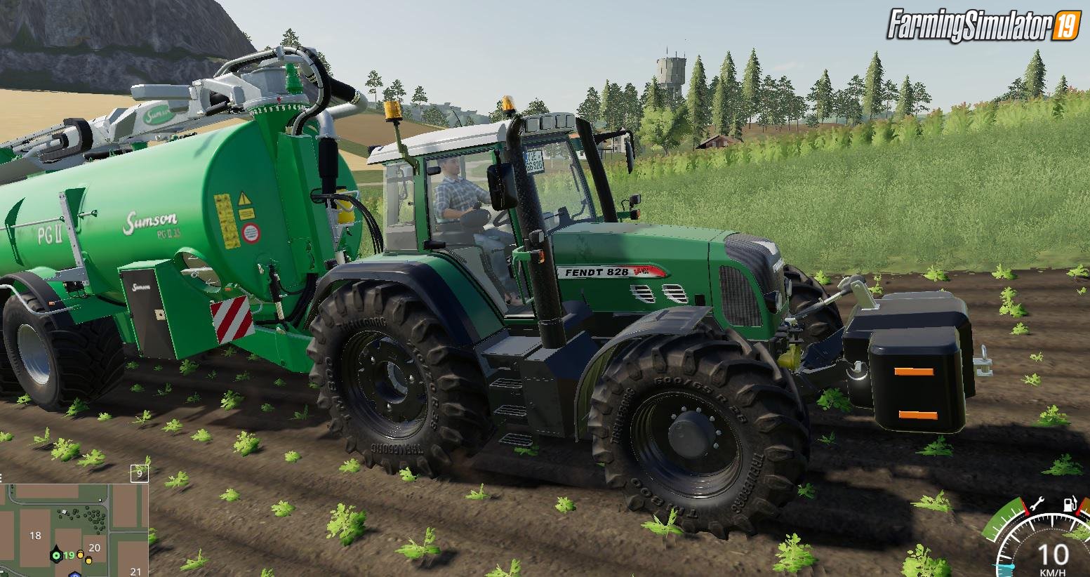 Tractor Fendt 800 Vario TMS v1.0.0.9 for FS19