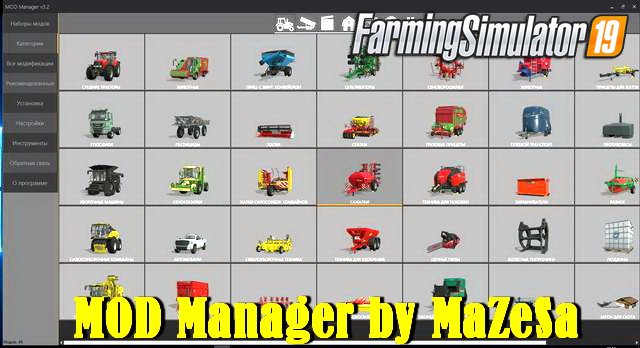 MOD Manager by MaZeSa for FS19