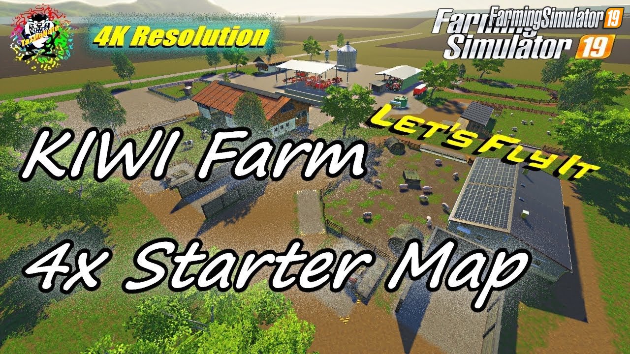 Kiwi Farm starter map 4x for FS19