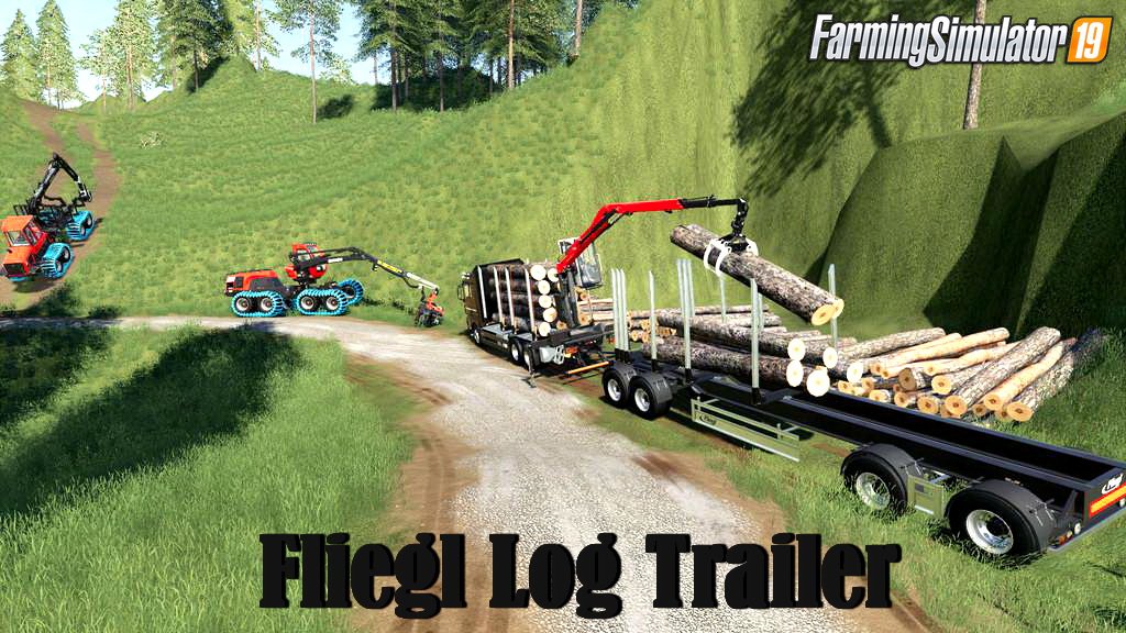 Fliegl Log Trailer v1.0 by krisjo for FS19