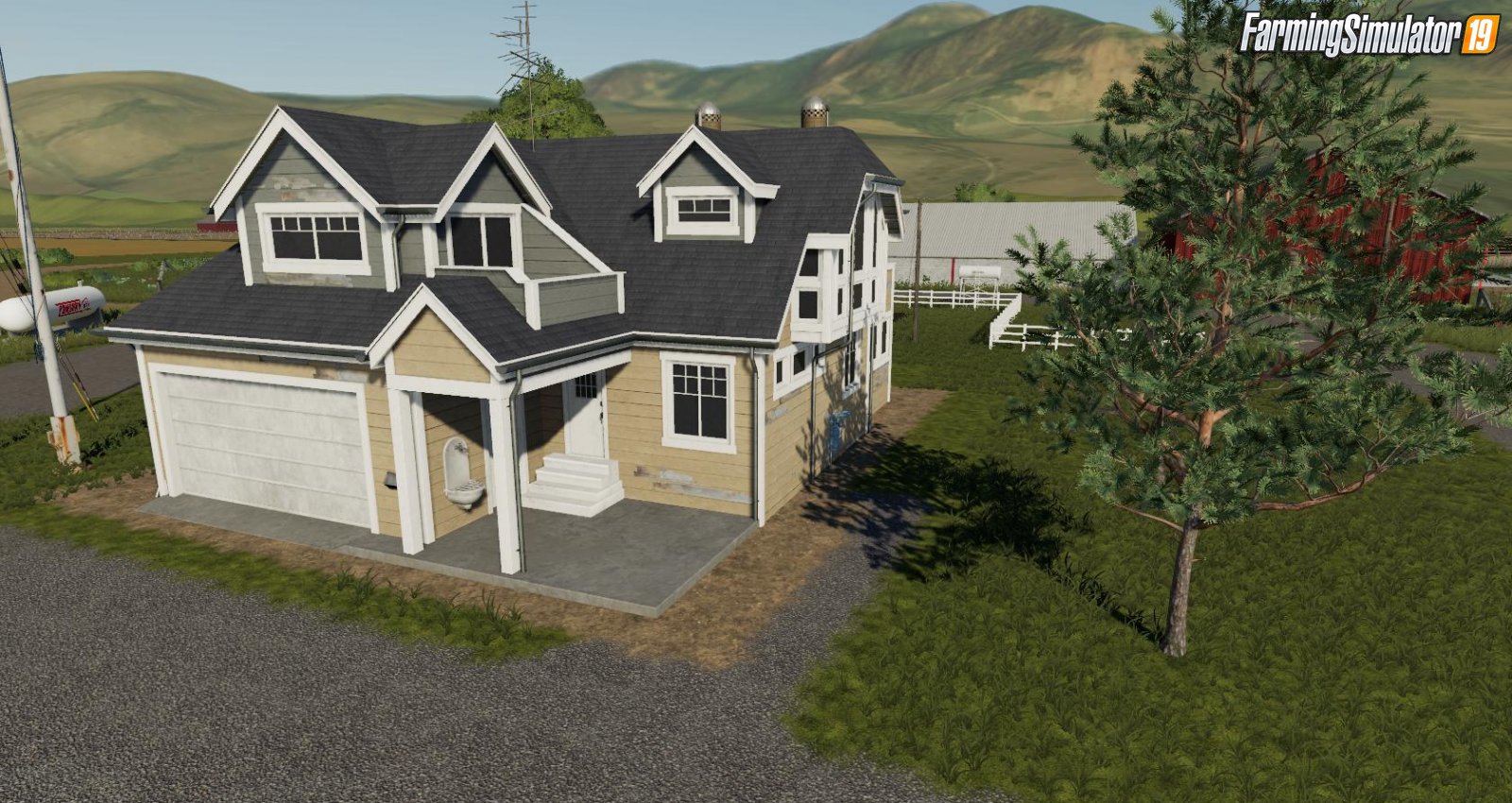 Farm house Placeable residential House 8 v1.0 for FS19