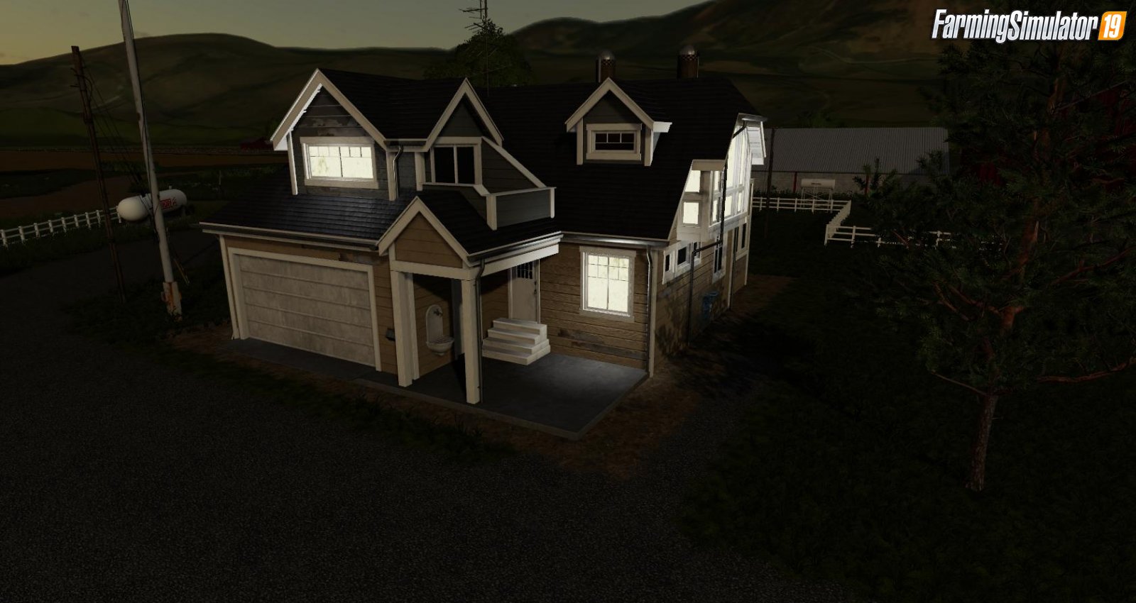 Farm house Placeable residential House 8 v1.0 for FS19