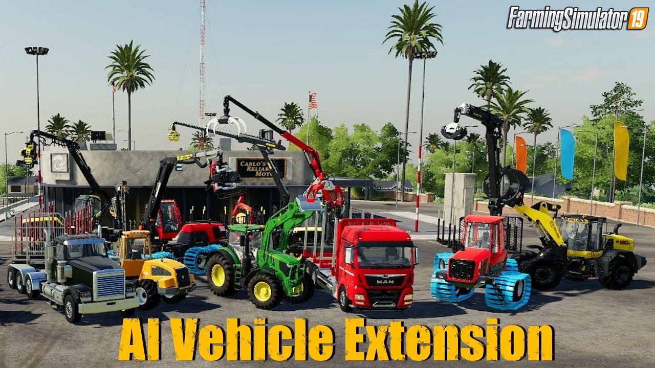 AI Vehicle Extension Mod v1.0 by Stefan Biedenstein for FS19