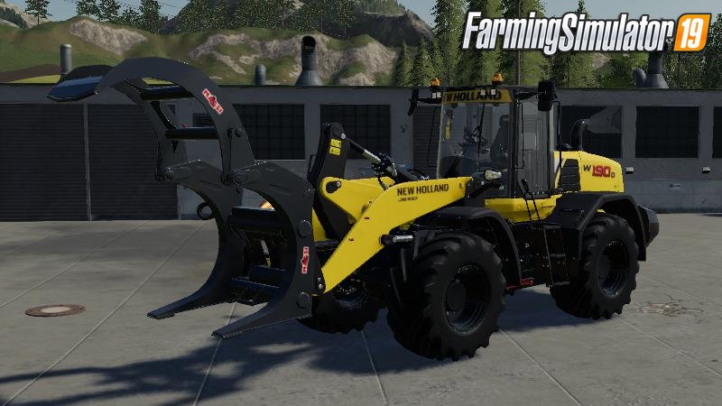 Wheel Loader Wood Tongs v1.0 for FS19