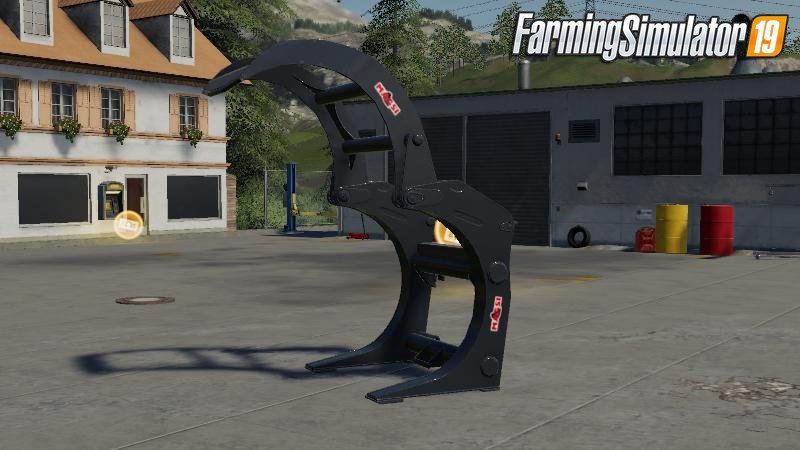 Wheel Loader Wood Tongs v1.0 for FS19