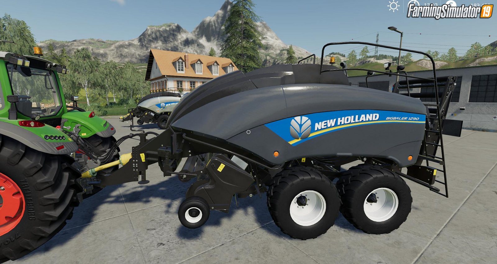 Trailer New Holland BB1290 v1.0 for FS19