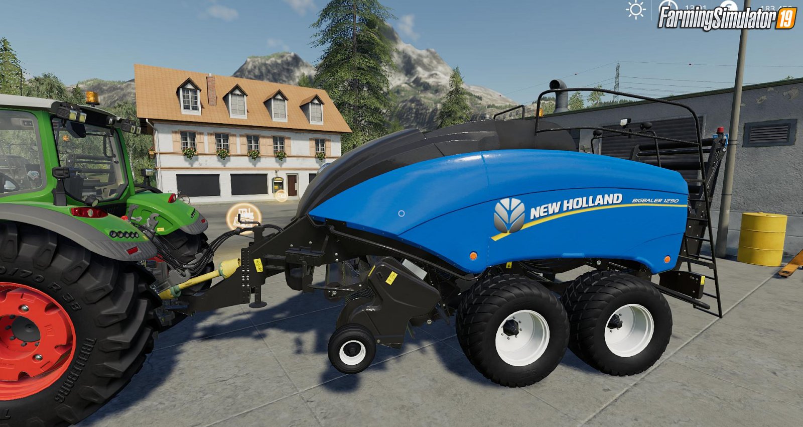 Trailer New Holland BB1290 v1.0 for FS19