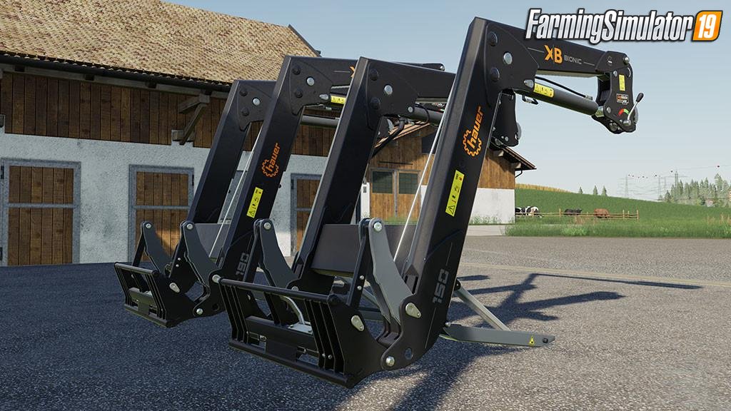 Hauer XB 150/190 Frontloader Pack v1.0 for FS19