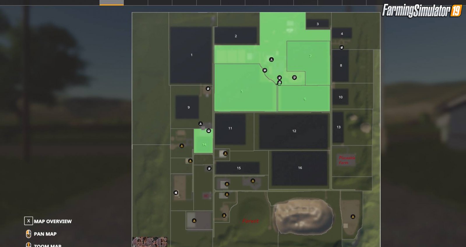 Jones Dairy Farm Map by GnG Modding for FS19