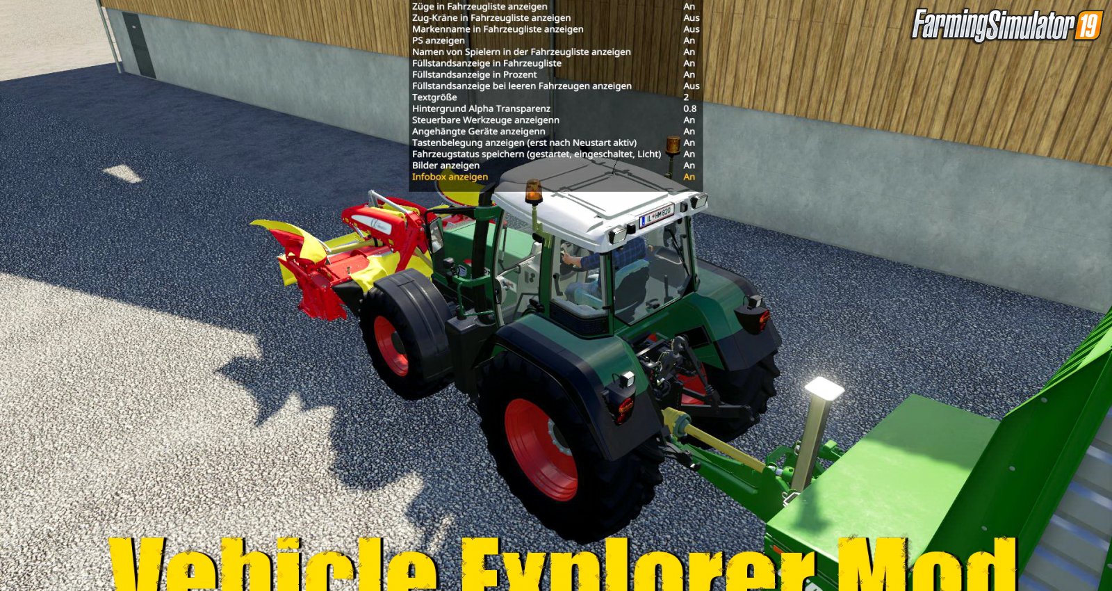 Vehicle Explorer Mod for FS19