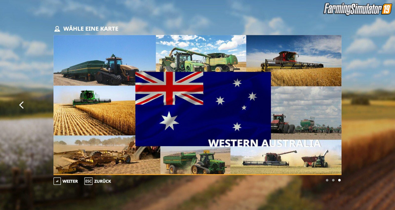 Western Australia Map for FS19