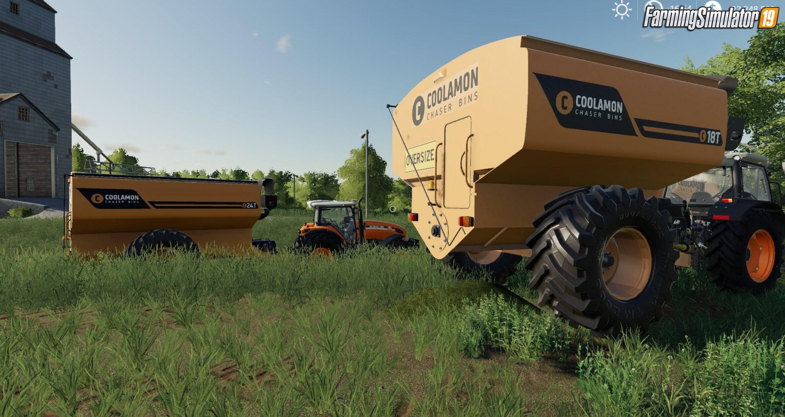 Trailer Coolamon Chaser Bins 18T and 24T v2.0 for FS19