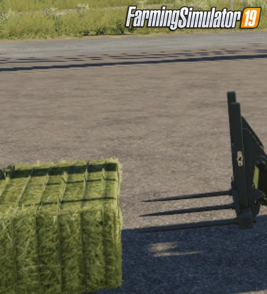 Easy Unload Bale Forks v1.0 for FS19