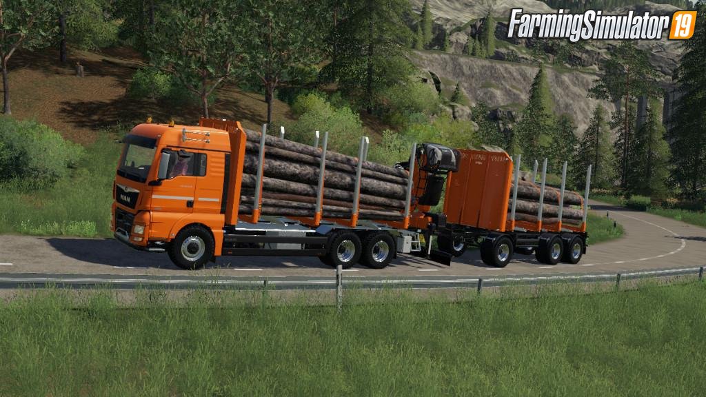 Fliegl Timber Wood Trailer v1.0.0.1 for FS19