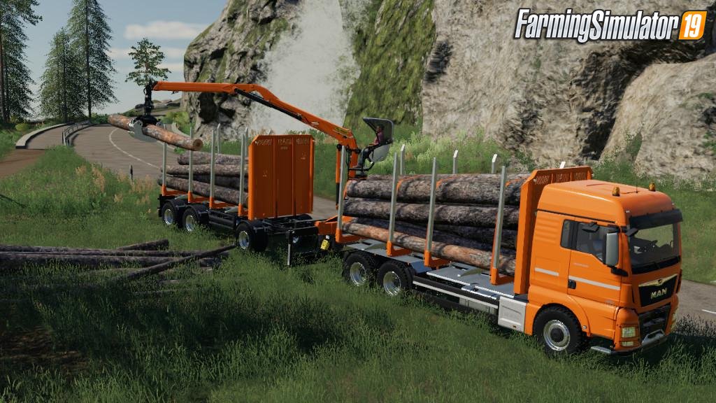 Fliegl Timber Wood Trailer v1.0.0.1 for FS19