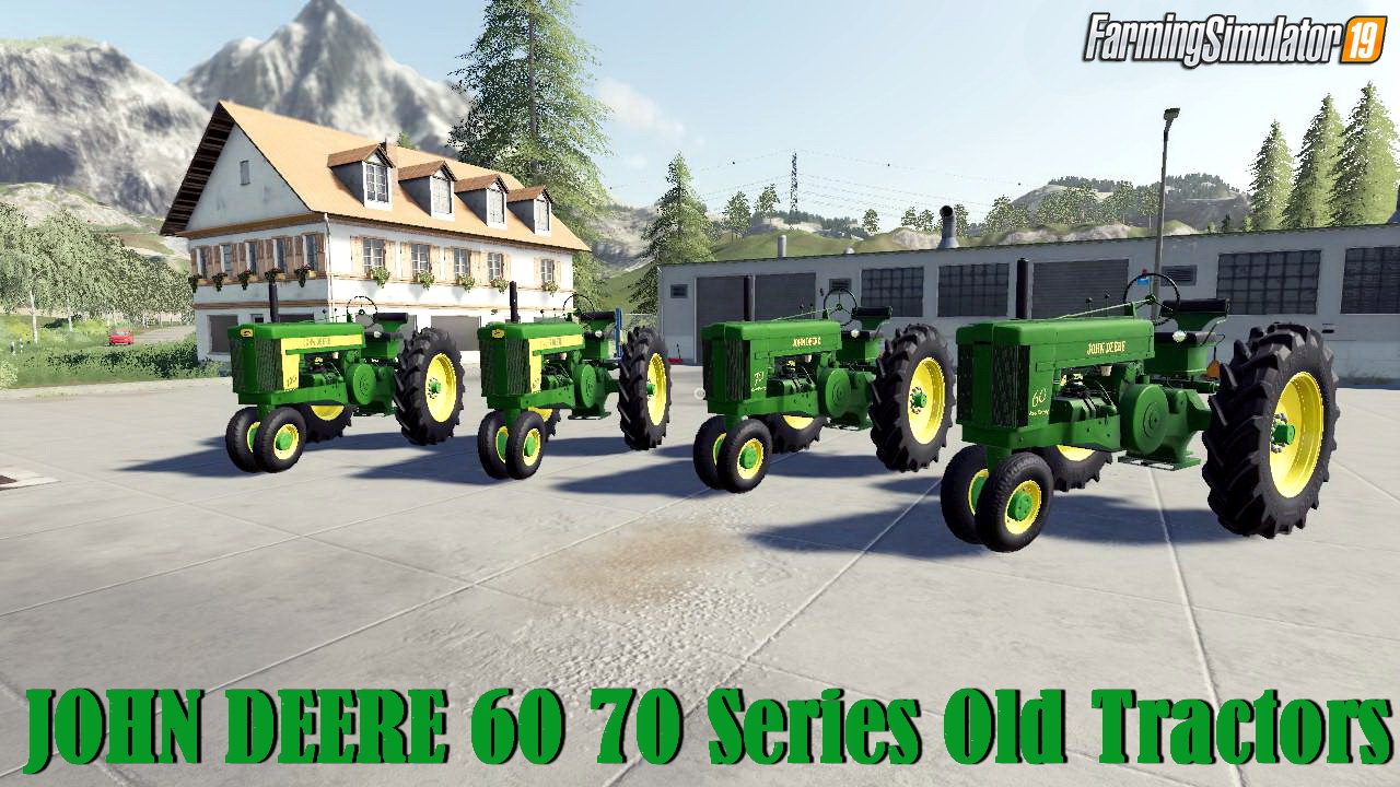 JOHN DEERE 60 70 Series Old Tractors Pack for FS19