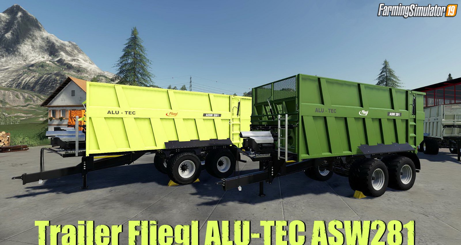 Trailer Fliegl ALU-TEC ASW281 for FS19