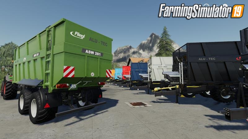 Trailer Fliegl ALU-TEC ASW281 for FS19