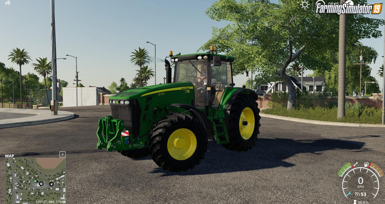 Tractor John Deere 8130 - 8530 v1.1 for FS19