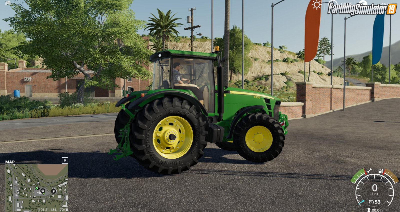 Tractor John Deere 8130 - 8530 v1.1 for FS19