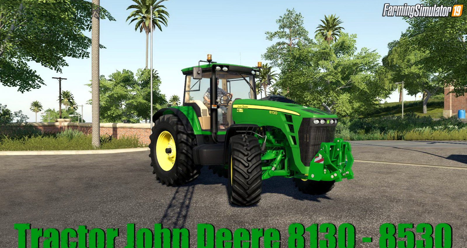 Tractor John Deere 8130 - 8530 v1.1 for FS19