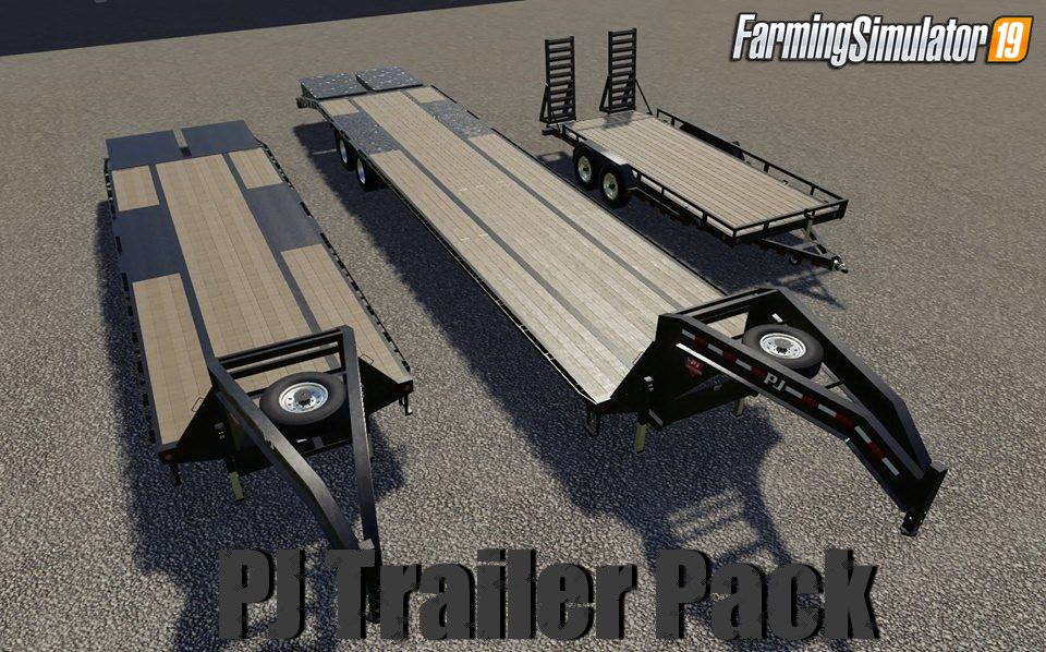 PJ Trailer Pack v1.0 by Blue Modding for FS19