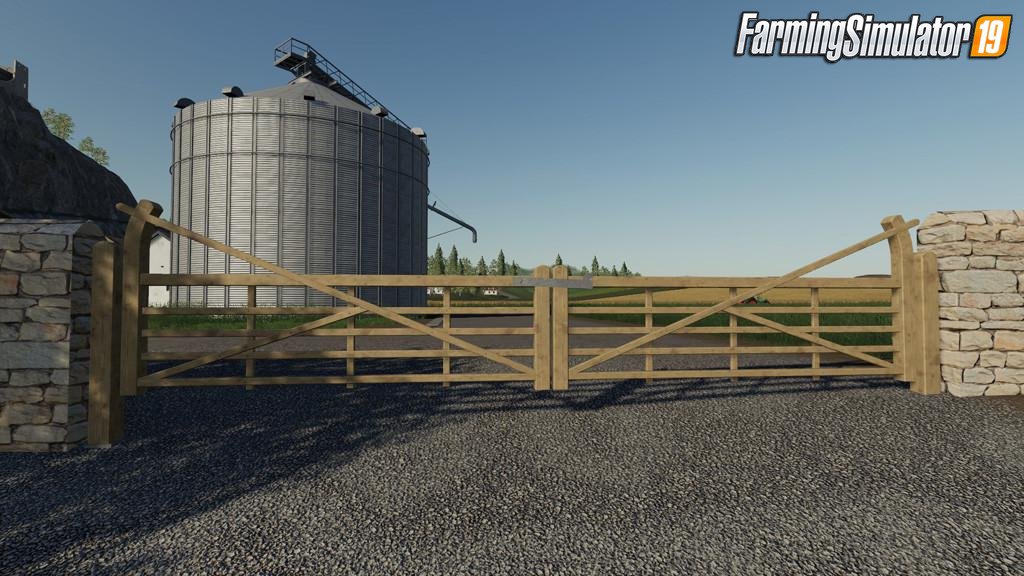 Wooden Gates Fences And Stone Walls for FS19