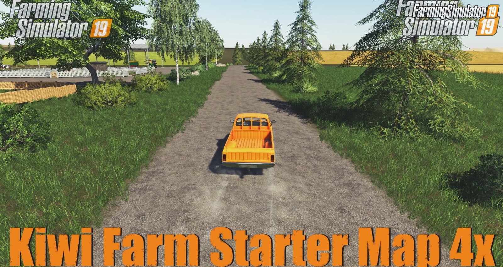 Kiwi Farm starter map 4x by Cazz64 for FS19