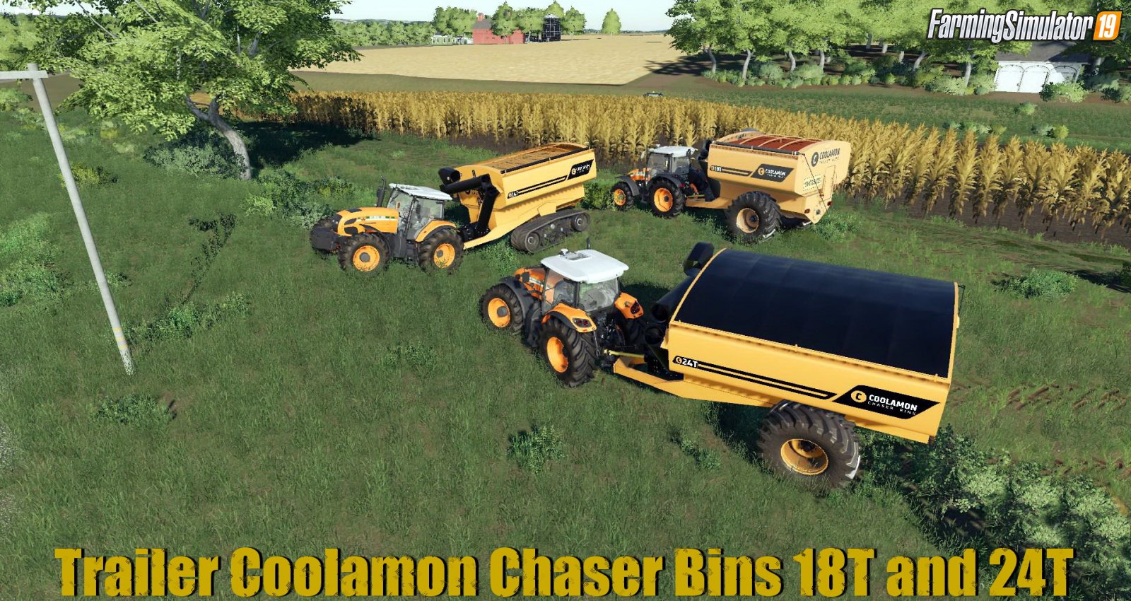 Trailer Coolamon Chaser Bins 18T and 24T v2.0 for FS19