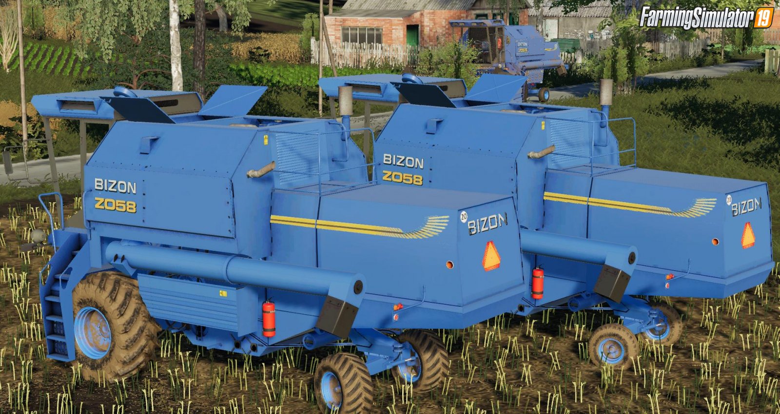 Combine Bizon Rekord Z058 NH DIY v1.0 for FS19