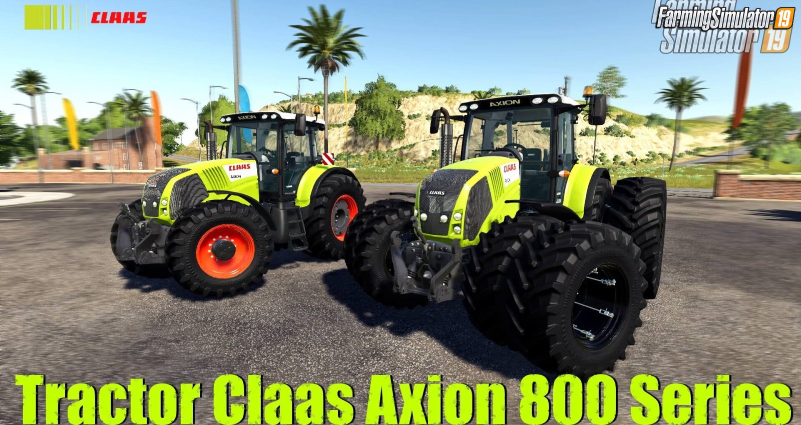 Tractor Claas Axion 800 Series v2.0 for FS19