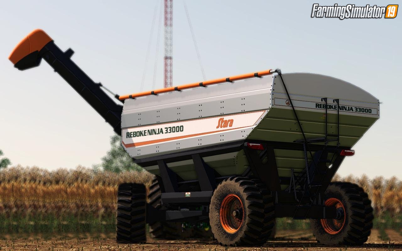 Trailer Stara Reboke Ninja 33000 Inox for FS19