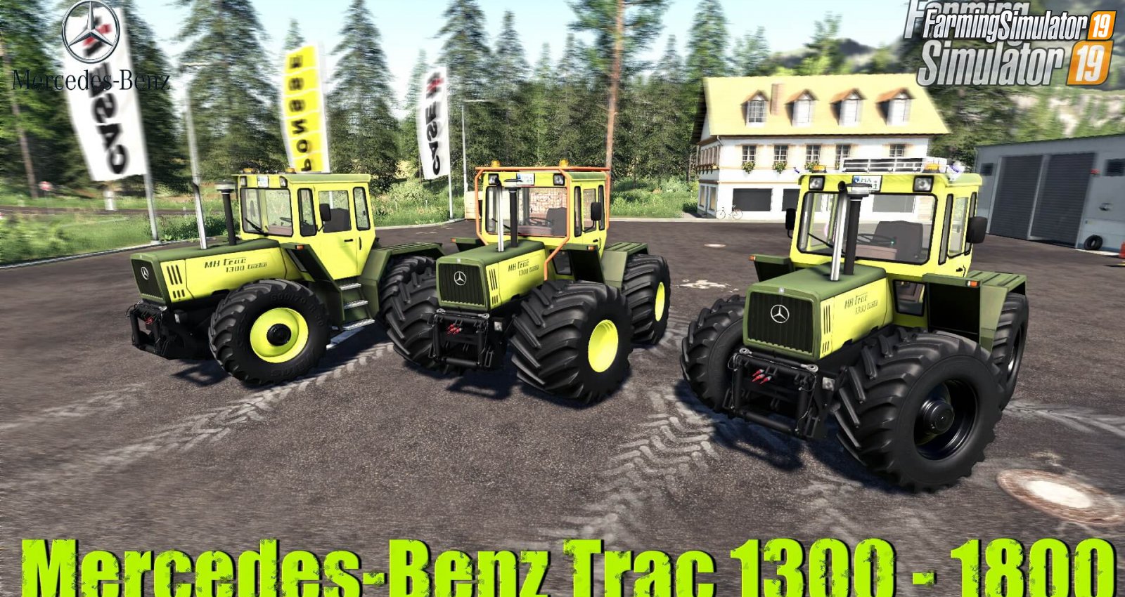 Tractor Mercedes-Benz Trac Pack v1.4 for FS19