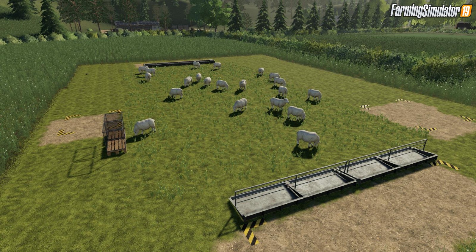 Placeable open range sheep pasture v1.0 for FS19