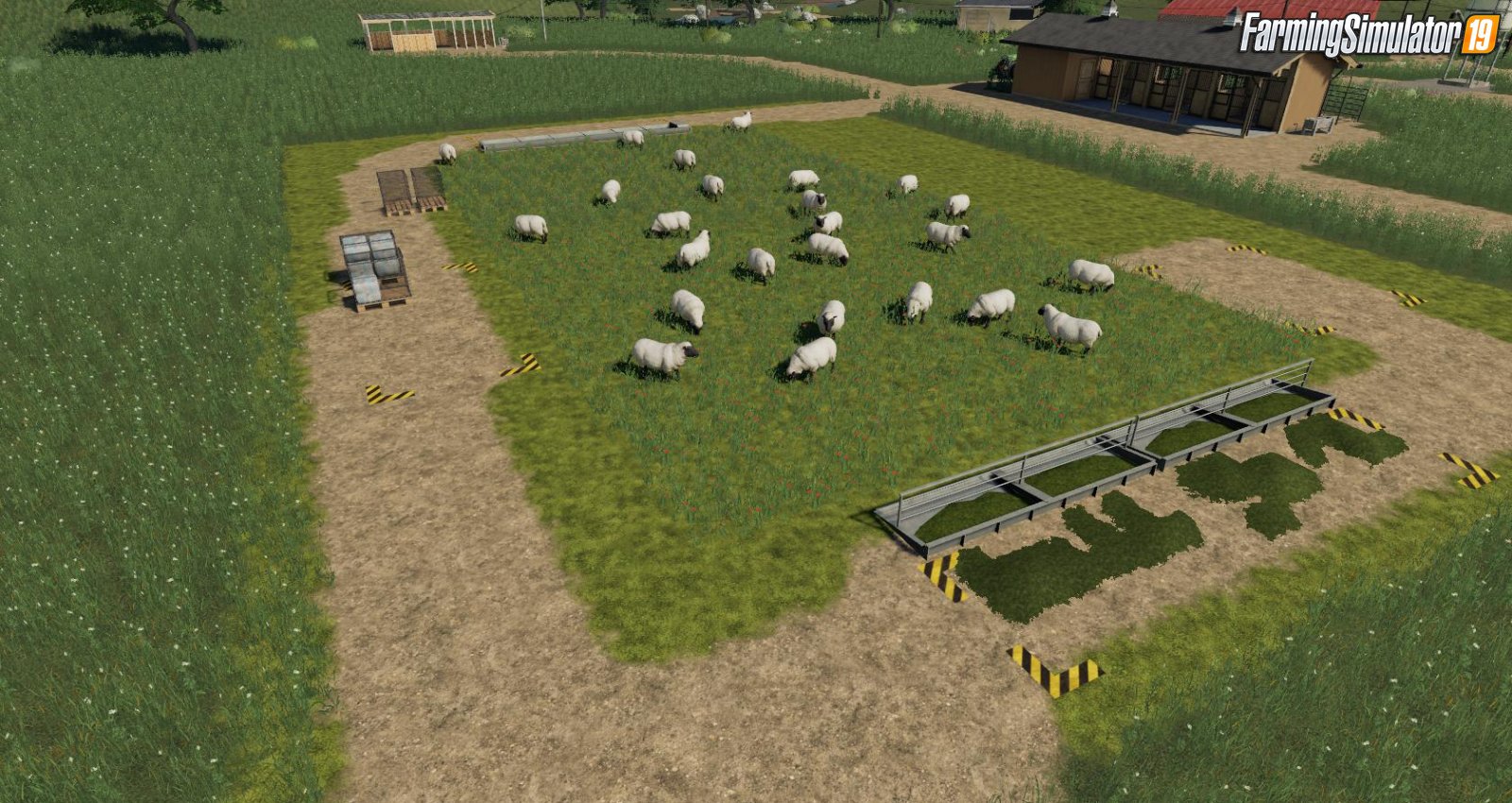 Placeable open range sheep pasture v1.0 for FS19