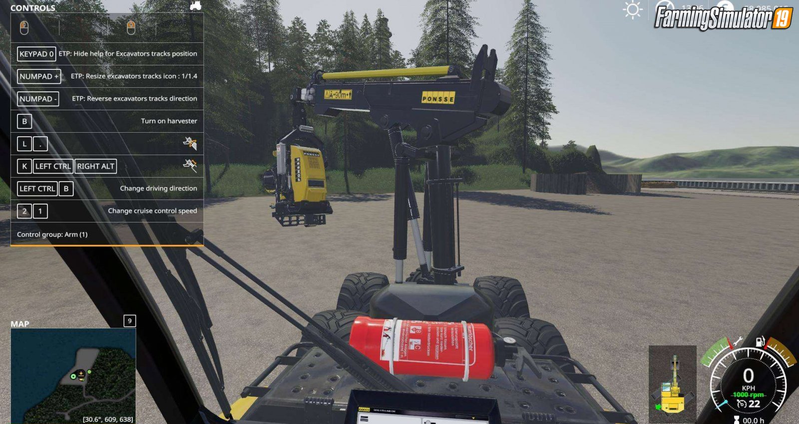 Excavators Tracks Position v1.1 for FS19