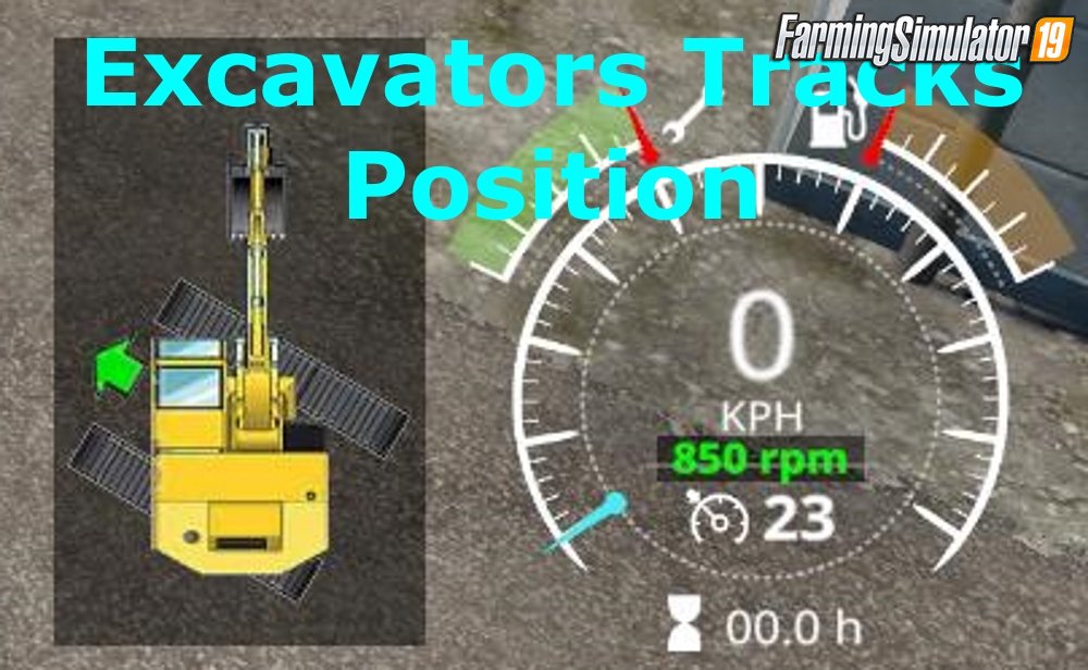 Excavators Tracks Position v1.1 for FS19