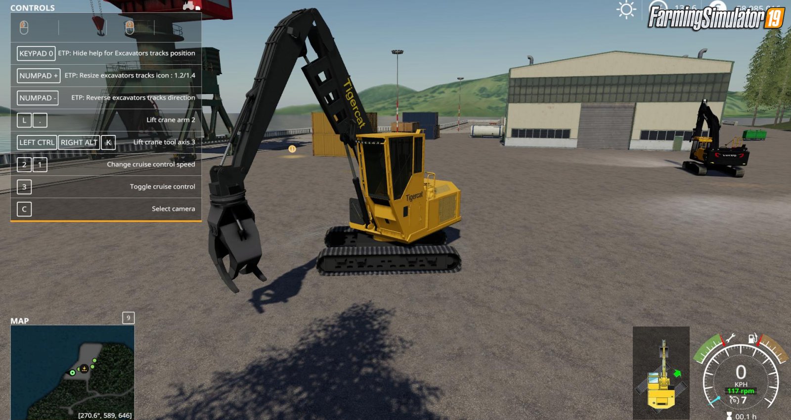 Excavators Tracks Position v1.1 for FS19