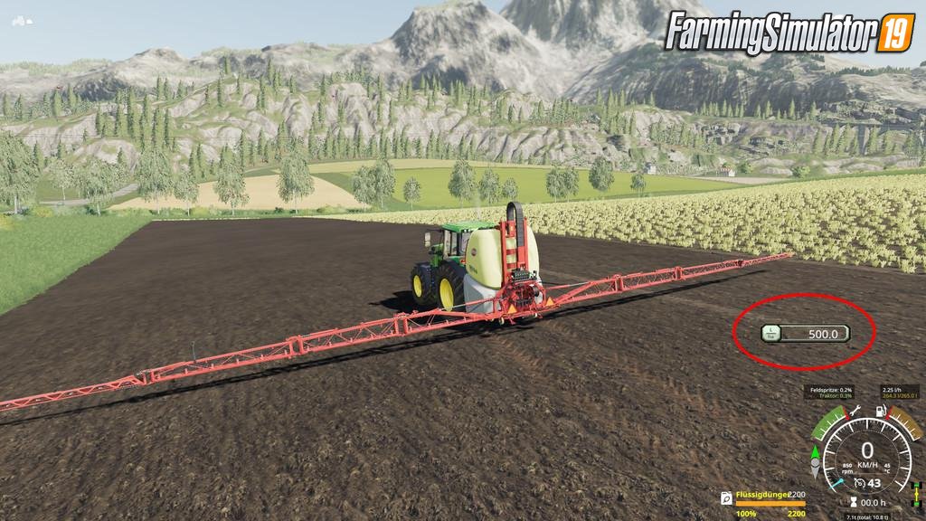 Variable Spray Usage v1.0 for FS19