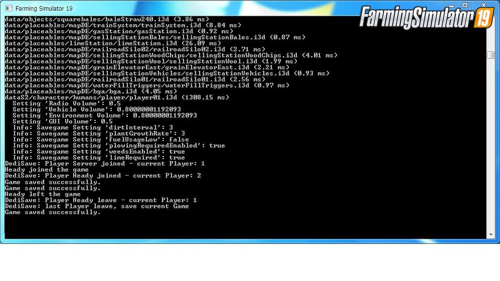 DediSave Mod v19.0 for FS19