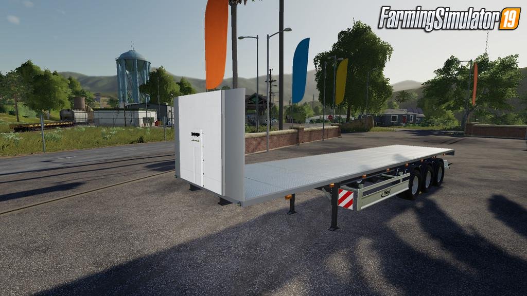 Trailer Fliegl SDS 350 Flatbed Trailer v1.0 for FS19