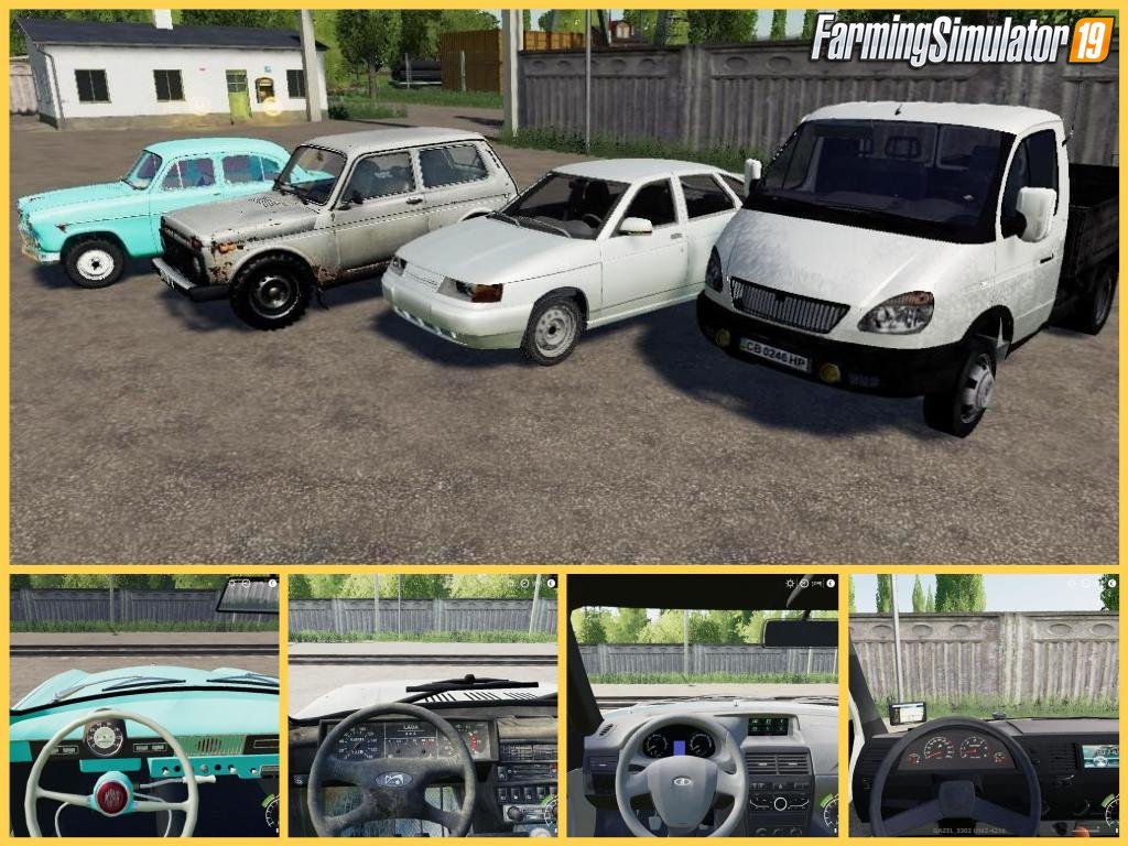 Russian Cars Pack v1.0 for FS19