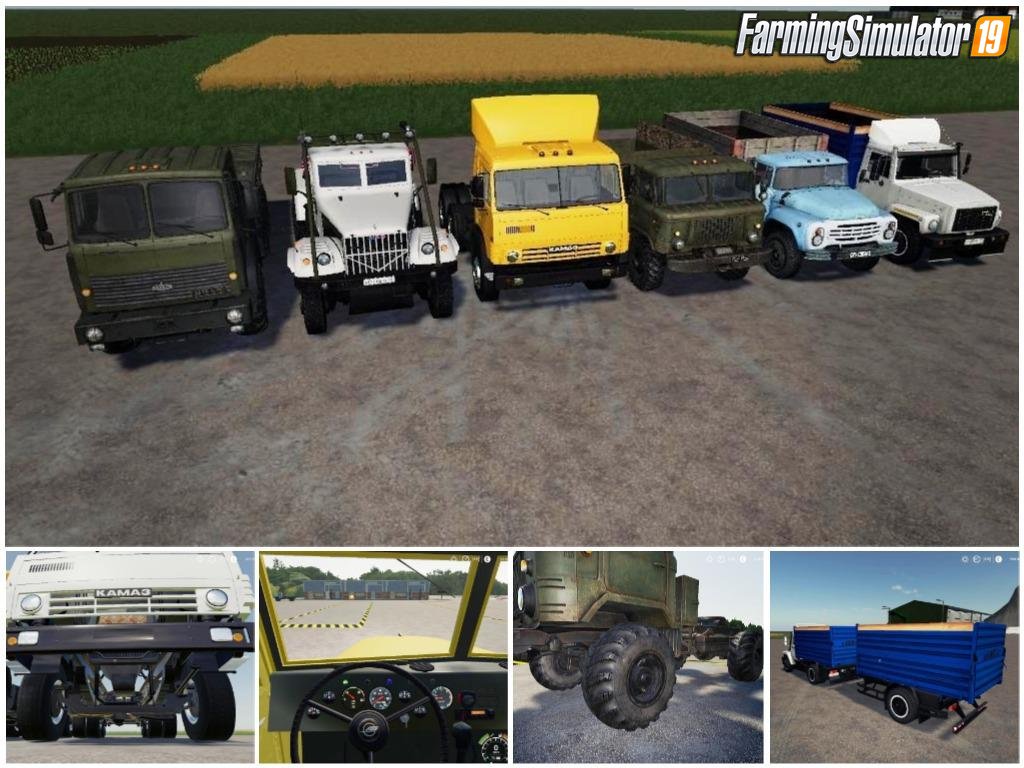 Russian Trucks Pack v1.0 for FS19