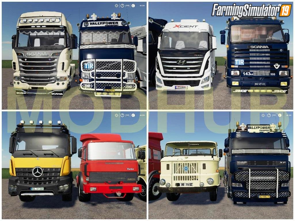European Trucks Pack v1.0 for FS19