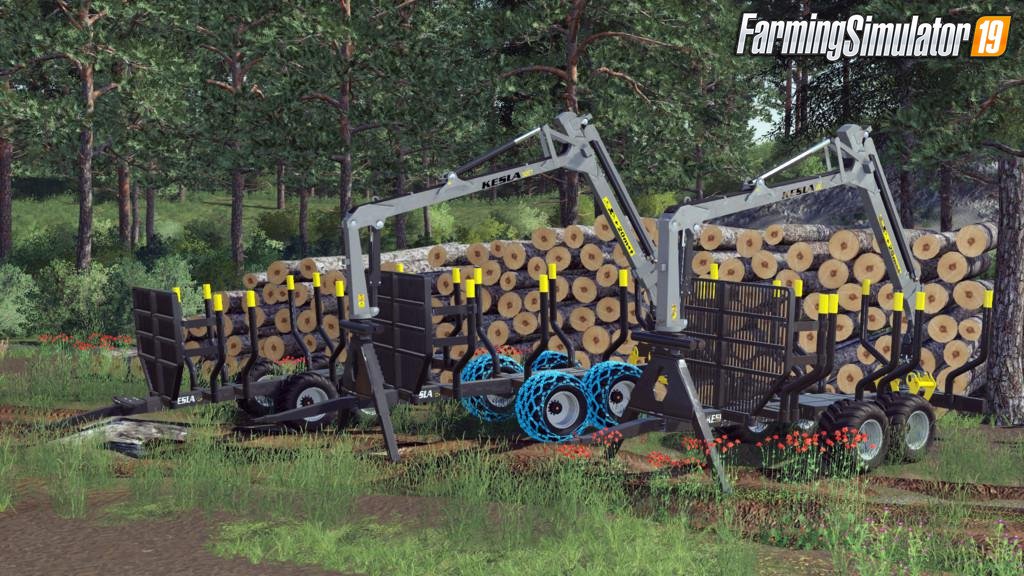 Pack Trailers Kesla 122H v1.0 for FS19