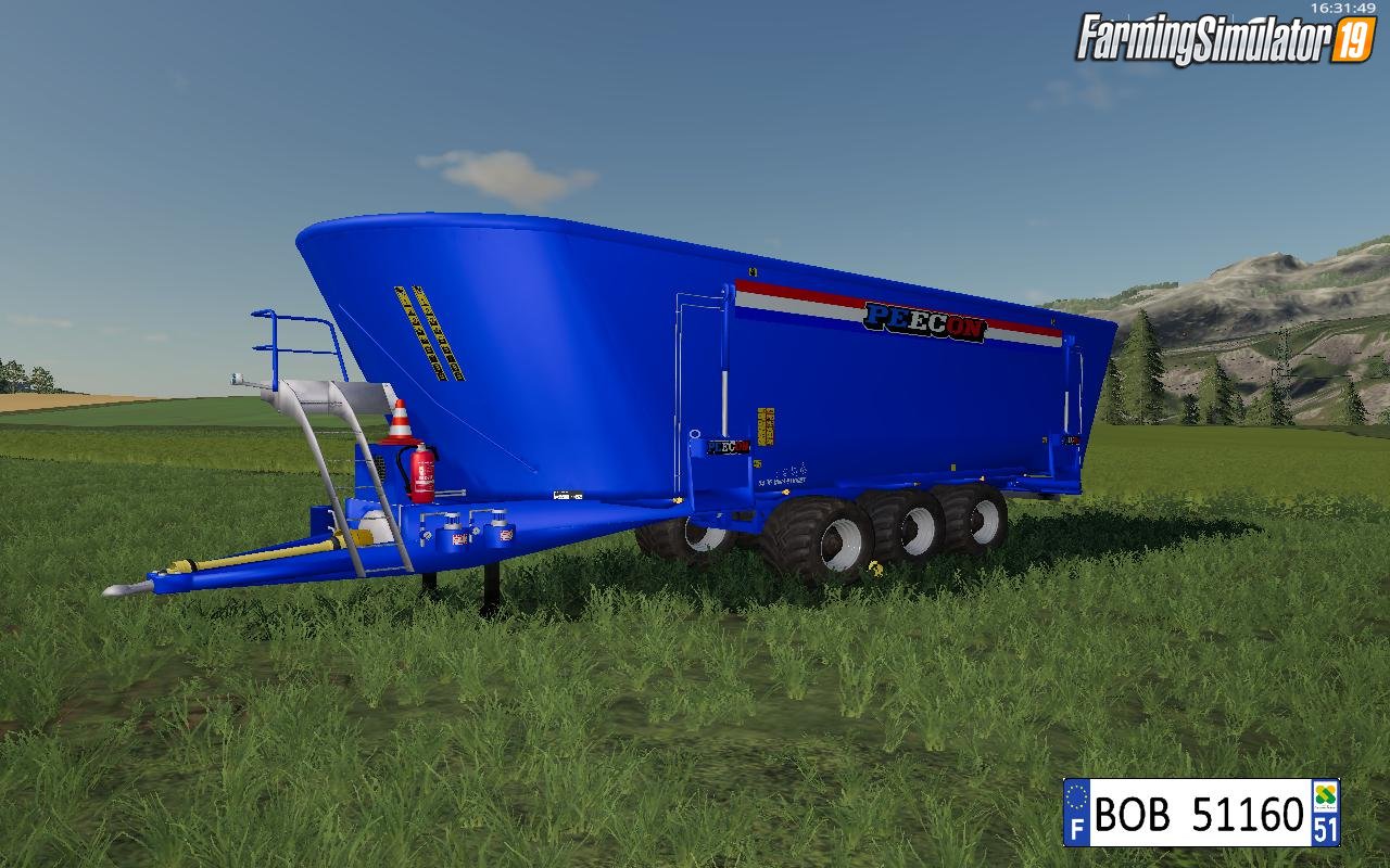 Trailer Peecon Big Mixer Wagon FS19 v1.0 for FS19