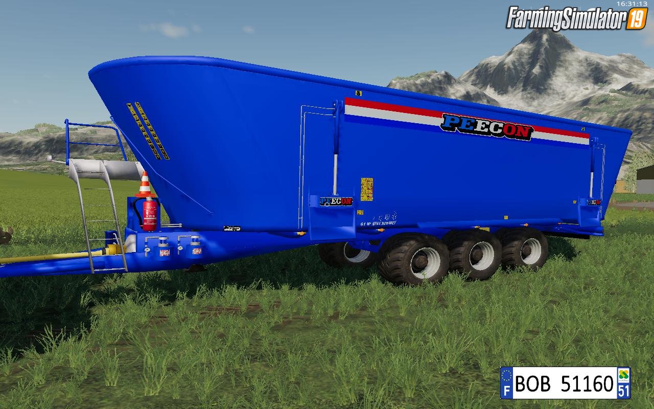 Trailer Peecon Big Mixer Wagon FS19 v1.0 for FS19