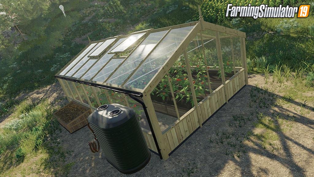 Greenhouses Placeable v1.0 by GIANTS Software for FS19