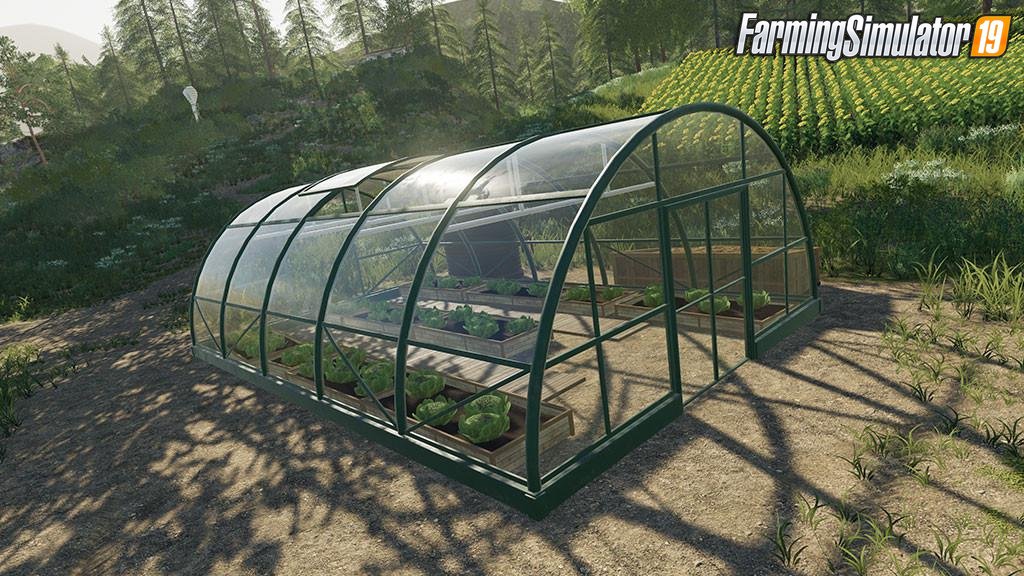 Greenhouses Placeable v1.0 by GIANTS Software for FS19